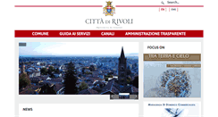Desktop Screenshot of comune.rivoli.to.it